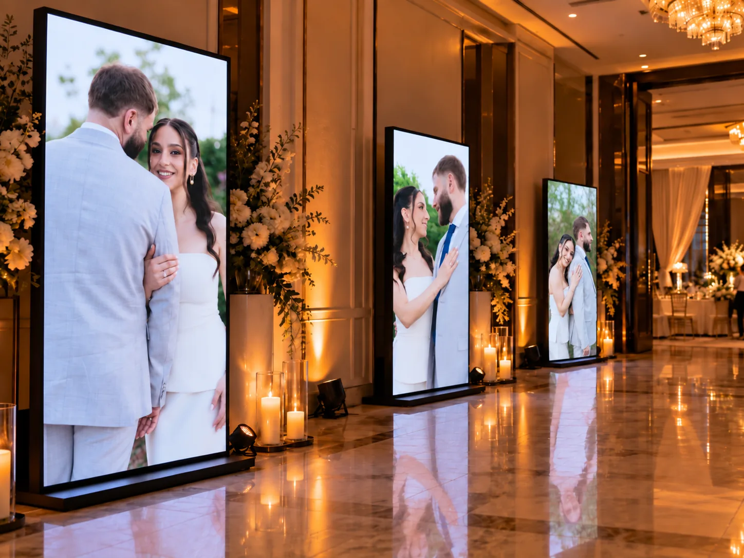 LED display at an event
